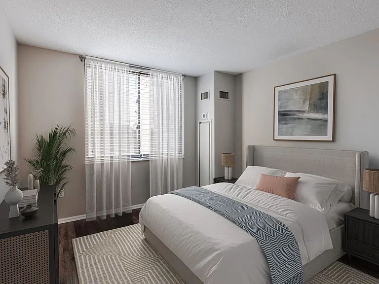 Bedroom Two at 15 Bank Apartments in White Plains, NY 10606