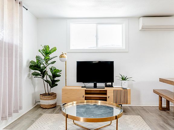 Gather around your cozy living room equipped with high powered air conditioning.