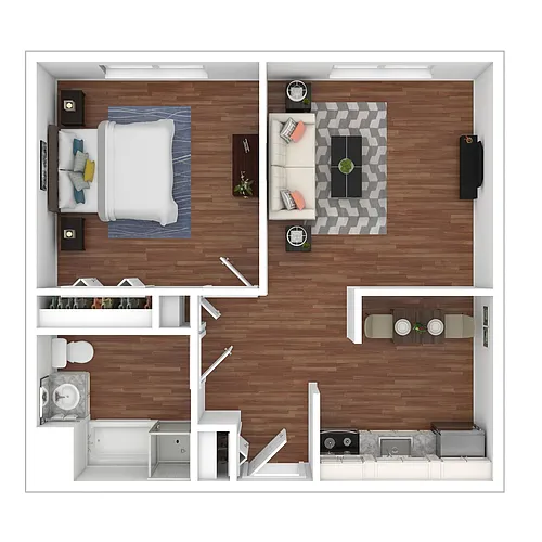 Floor plan One Bedroom