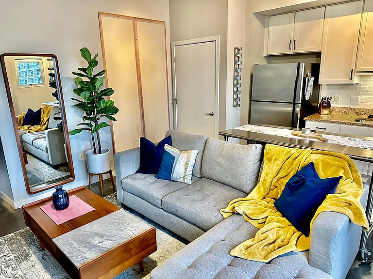 Living Room, and Washer/Dryer Closet