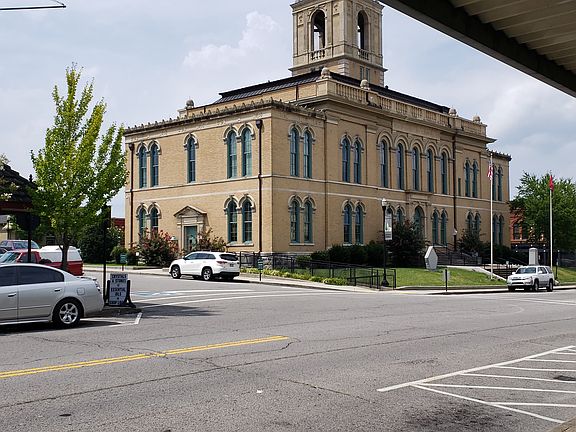 View from storefront