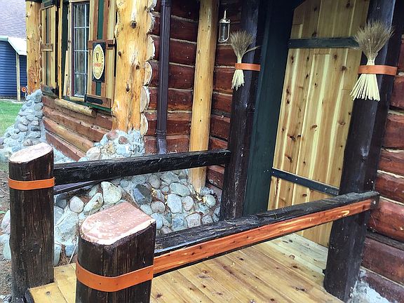 New porch and door