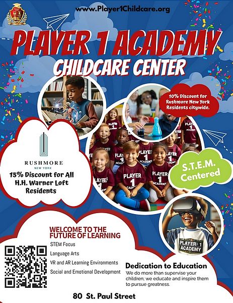 Player 1 Academy-Daycare On Site
