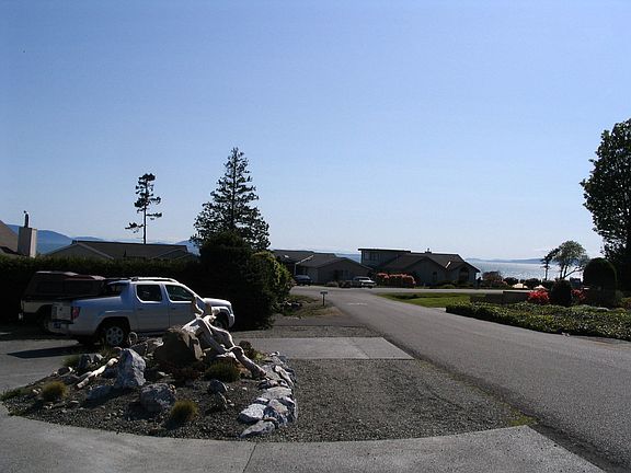 looking down the street