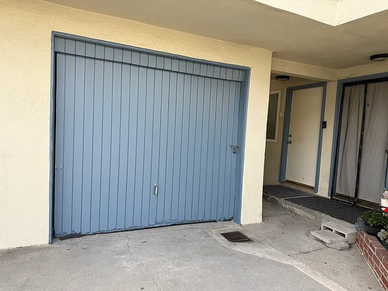 Single deep garage.