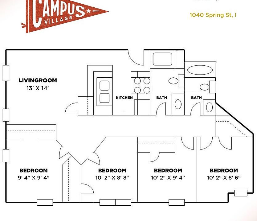 2nd image of 1040 Spring St APT I