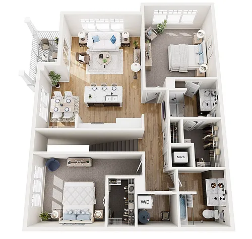 Floor plan 2C