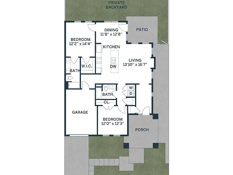 C2 | 2x2 | 1343 sq ft C2 | 2x2 | 1343 sq ft