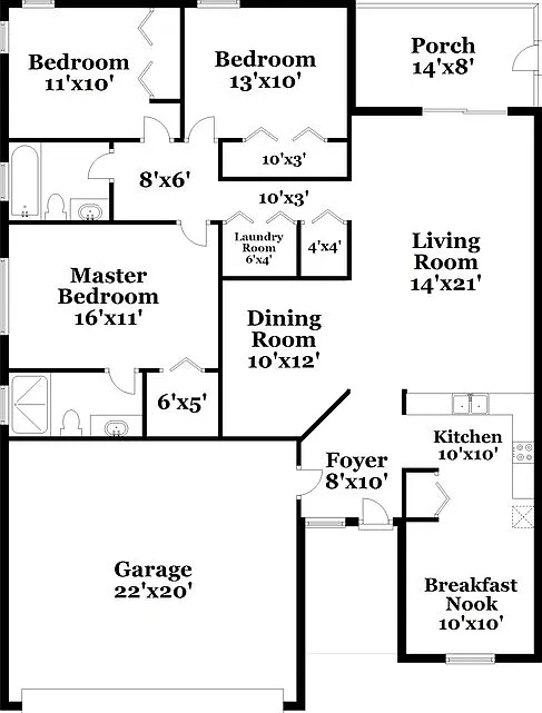 3 bed, 2.0 bath, 1348 sqft, $2,205 — Photo 2