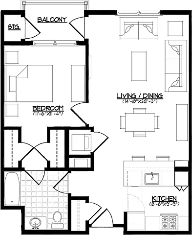 Floor plan A1