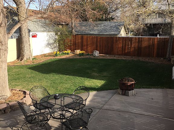 Fenced in back yard