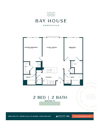 Floor plan 2 Bed/2 Bath-b1