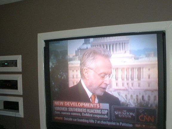 Built in T.V. in basement