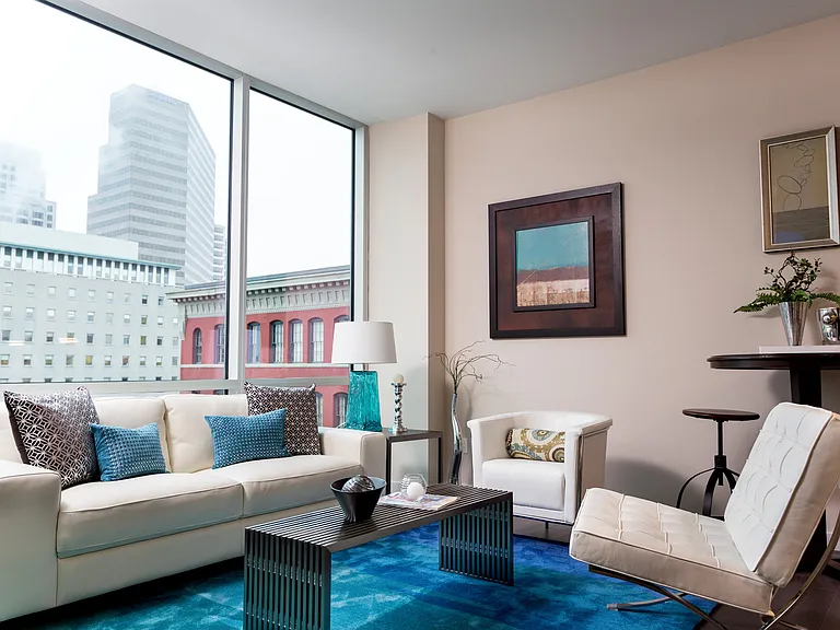 Seven at Broadway living room