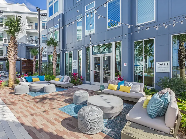 Outdoor lounge area