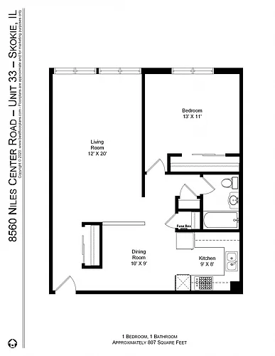 Floor plan One Bedroom