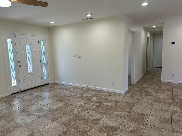 Living room and hallway