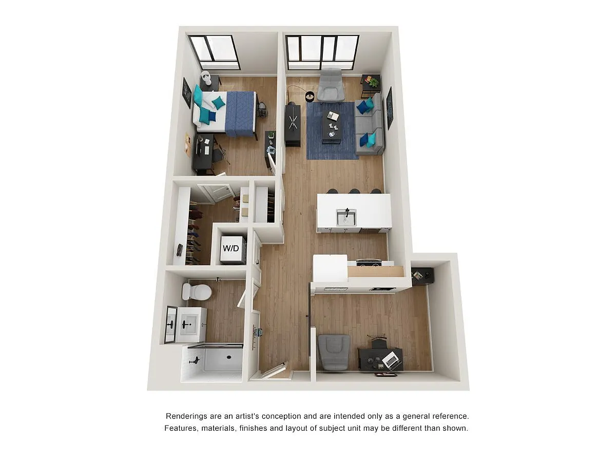 Floor plan 1BD-2