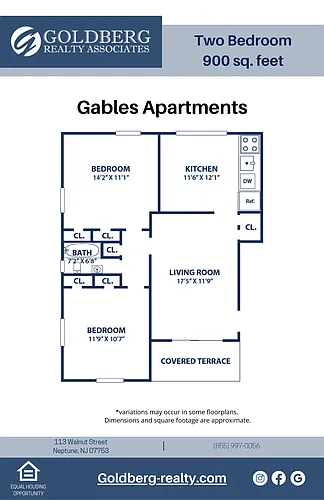 Floor plan Two Bedroom