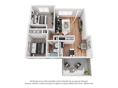 Floor plan 2X1 A