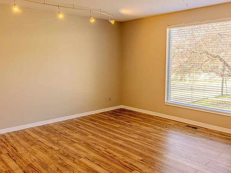 The living room located to the right when you enter the home