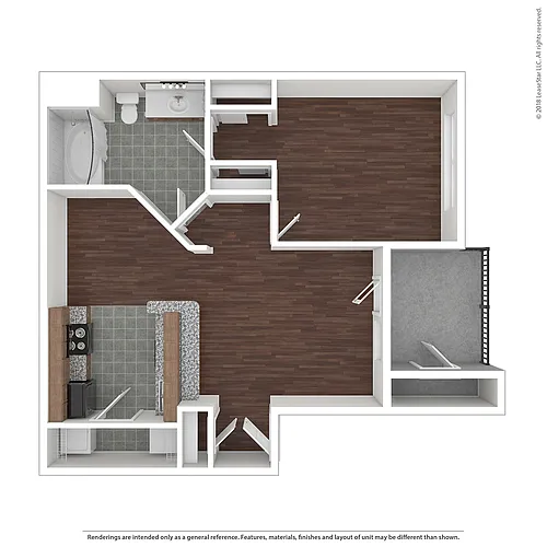 Floor plan One Bedroom