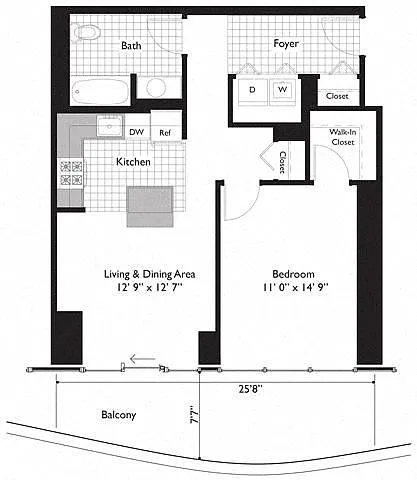 225 N Columbus Dr #3412 Photo 1