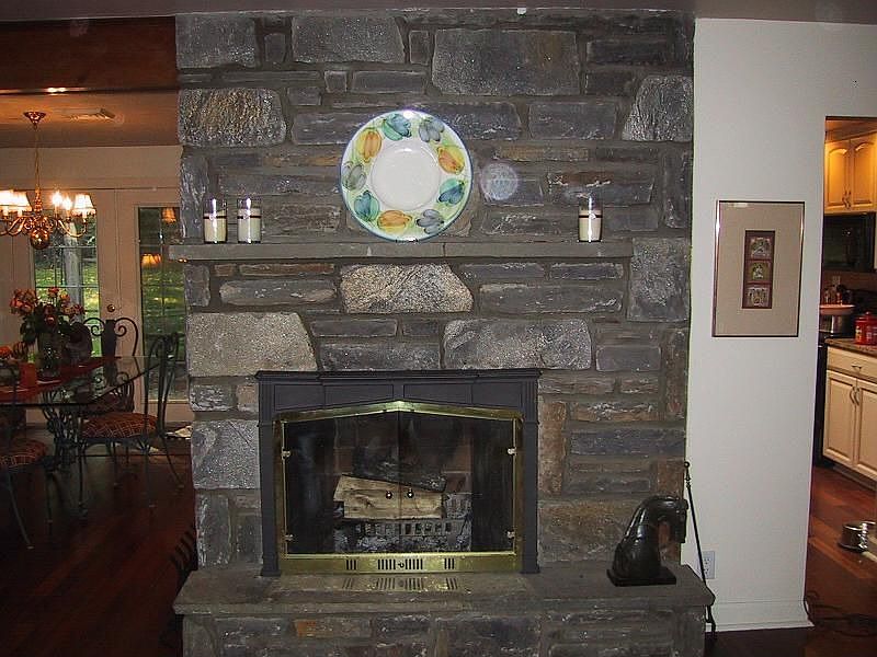 Stone Fireplace