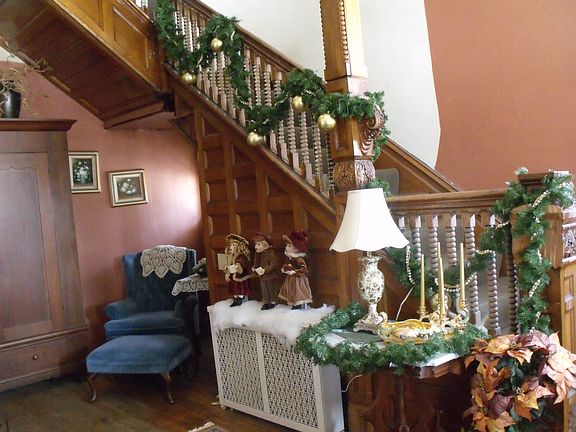 Foyer at Christmas