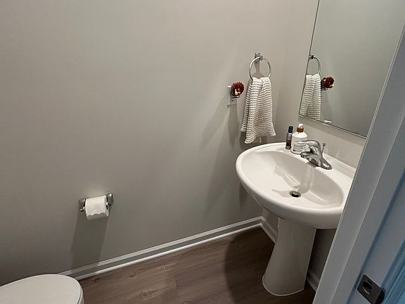 Half bath located downstairs