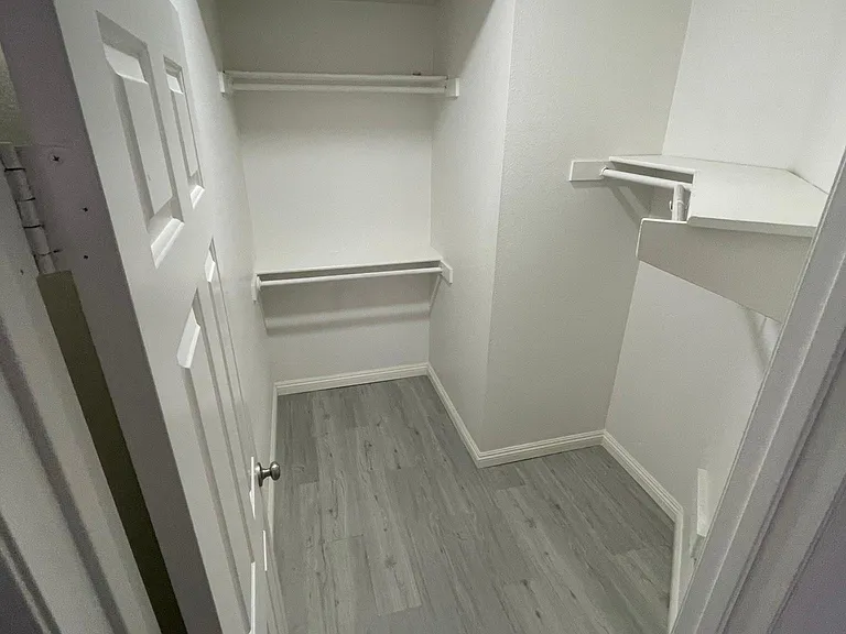 Master bedroom walk in closet