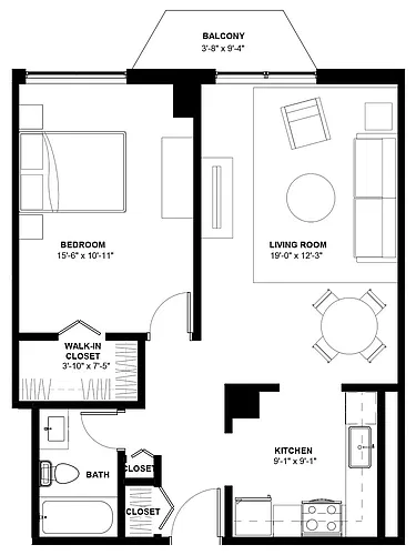 Floor plan The Ravenswood - Renovated
