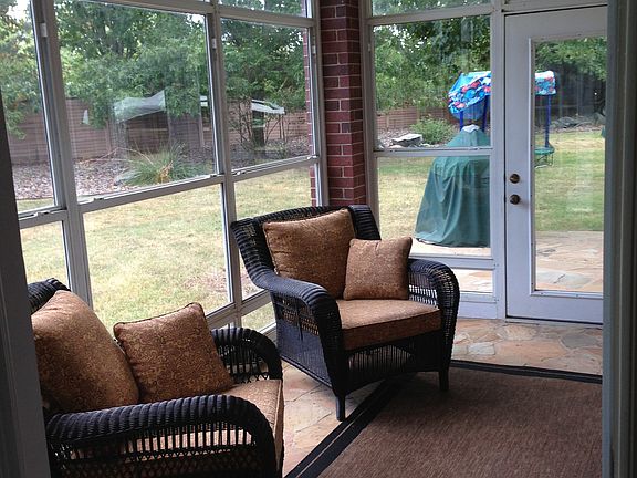 Sun porch off of the kitchen