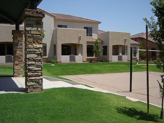 Rear facing volleyball court