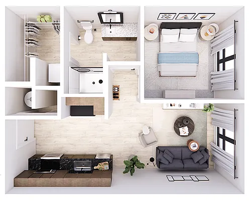 Floor plan Trace-1B