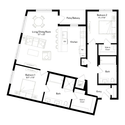 Floor plan B3