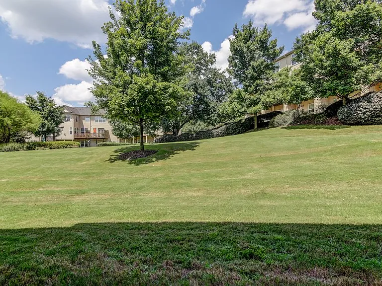 View onto Green Space from Basement Bedroom