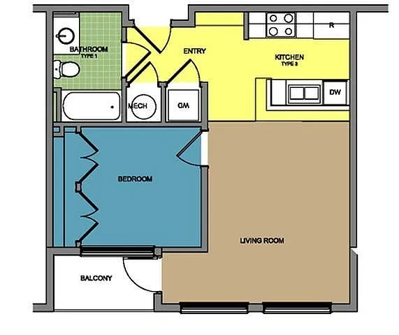 Floor plan Old Stone Row OS A4
