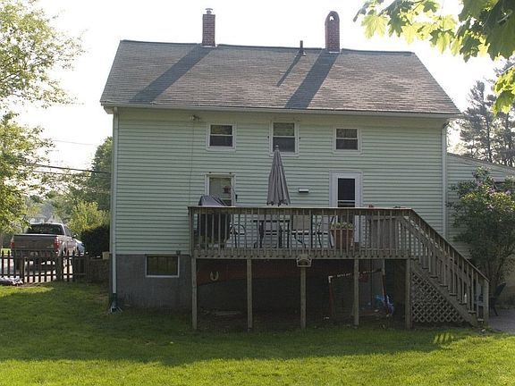 Back of the house and deck