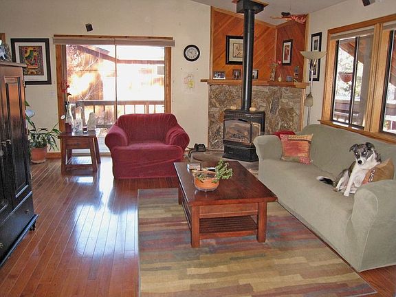 Living Room with Gas Stove