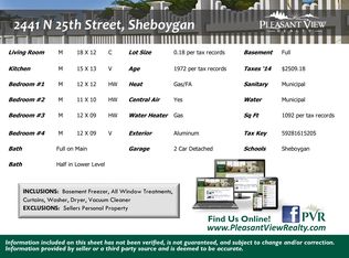 2441 N 25th St, Sheboygan City, WI 53083