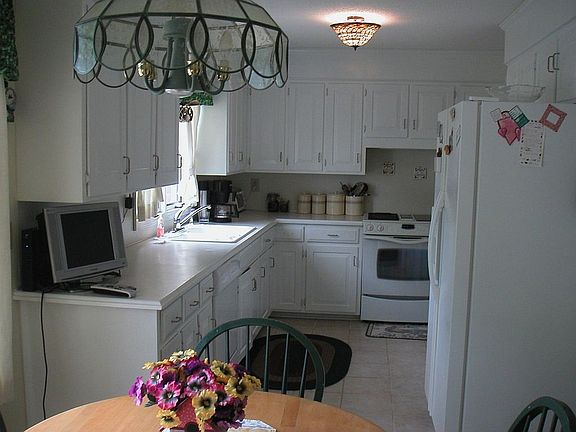 Birds eye view of the updated kitchen