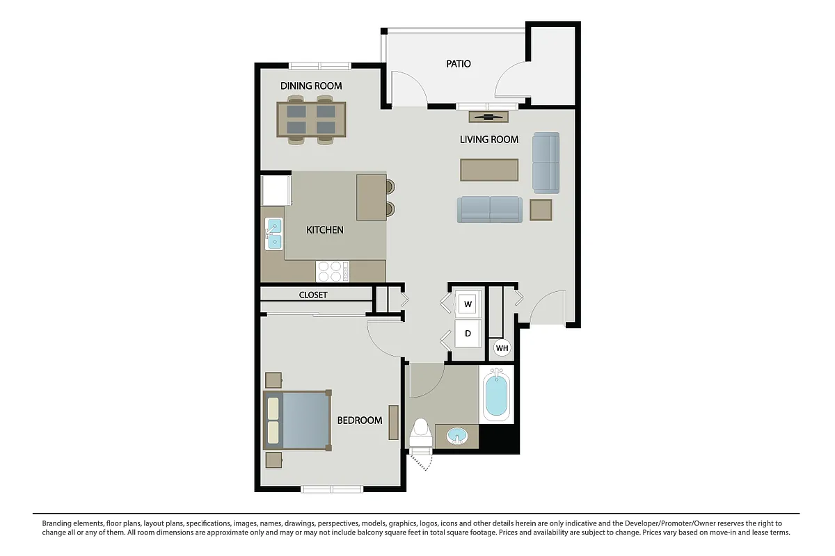 Floor plan Plan 1B