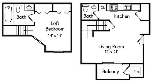 Floor plan Lighthouse (studio)