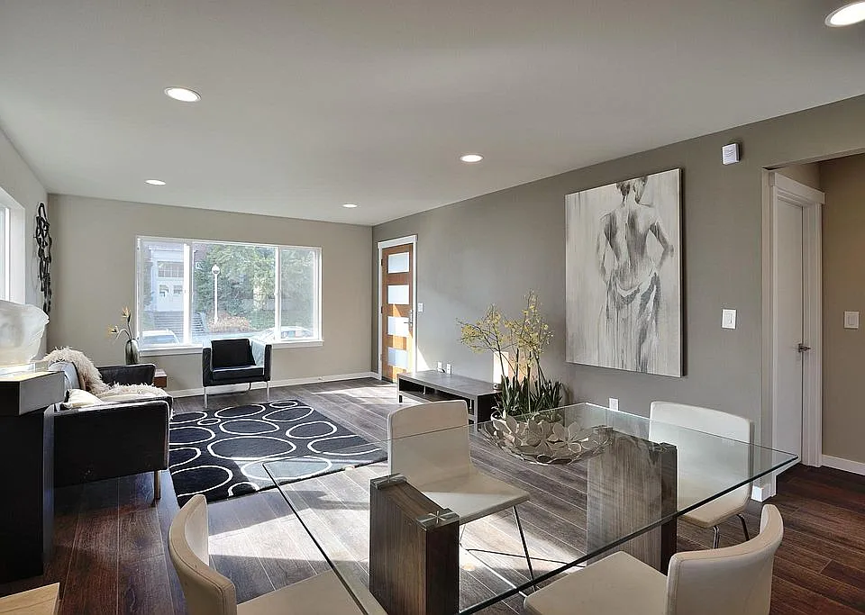 The 2580 square feet home has three levels. 