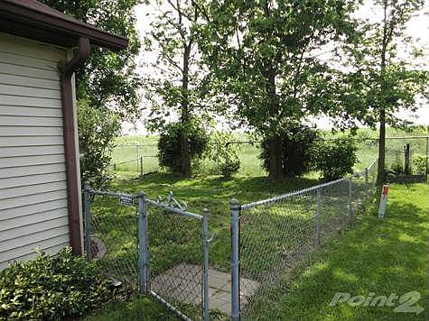 View of the private backyard.