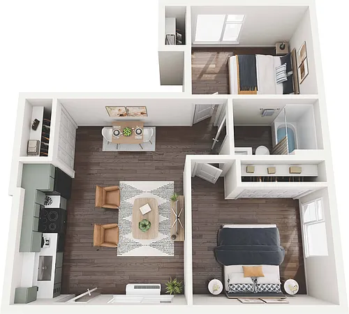 Floor plan Two Bedroom