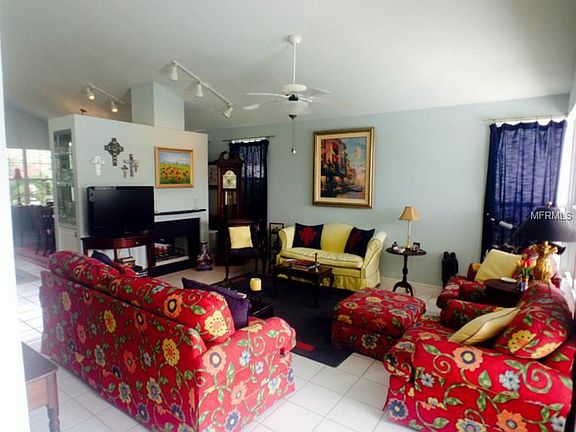 Living Room With Fireplace