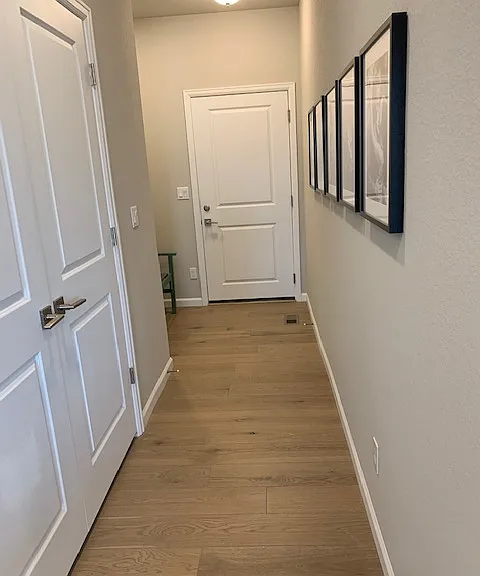 Mud room area with door to 2 car garage