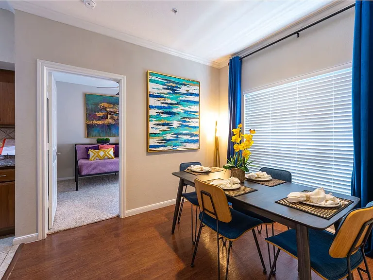 Midtown model dining room view to bdrm
